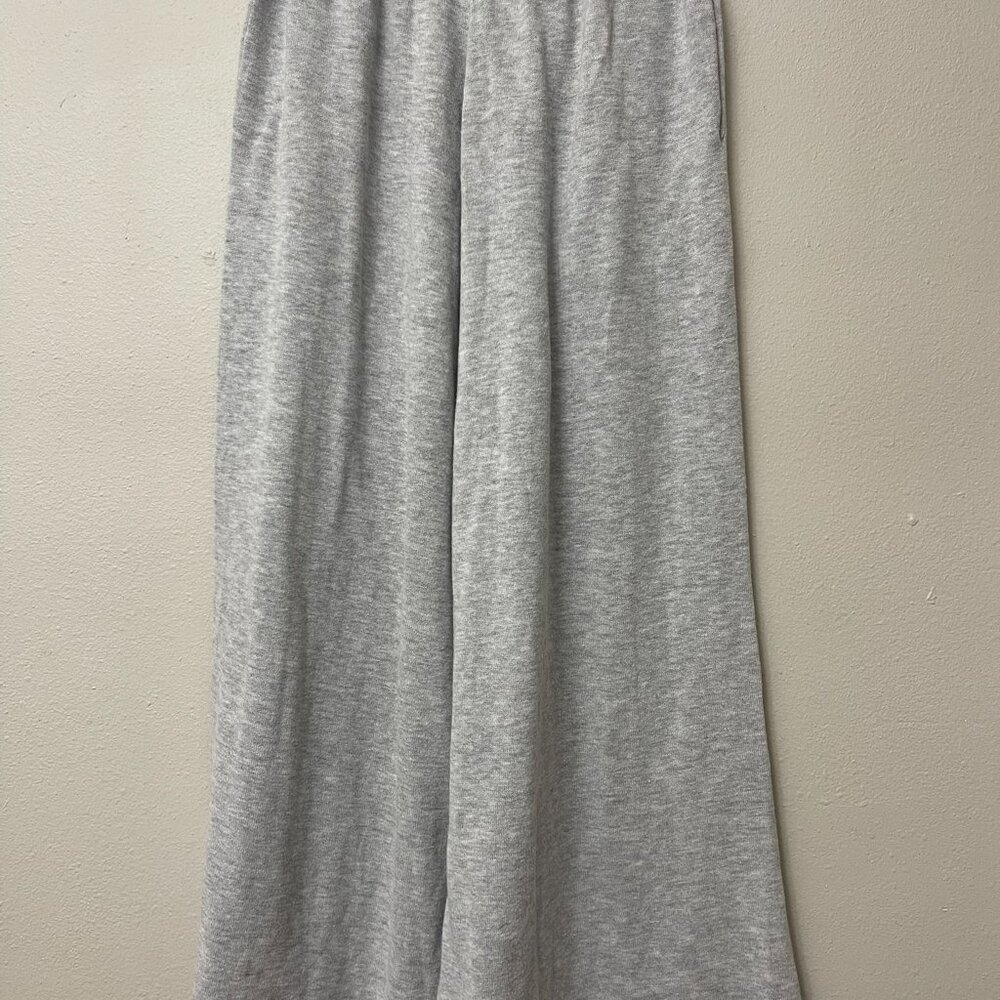 Lunya Gray Wide Legged Cotton Silk Blend Lounge Pants XS - Picture 4 of 5